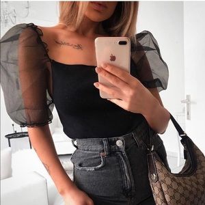 🆕 Zara Balloon Sleeve Top